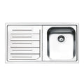Évier encastrable 1 bac et égouttoir gauche inox 86x50 cm - Smeg LP861S2