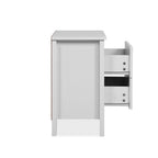 Comodino con 2 cassetti colore bianco 39x30x54H Karlstad61A