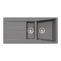 Évier encastrable 2 bacs réversible coloris titane 100x50 cm - Smeg LS102T