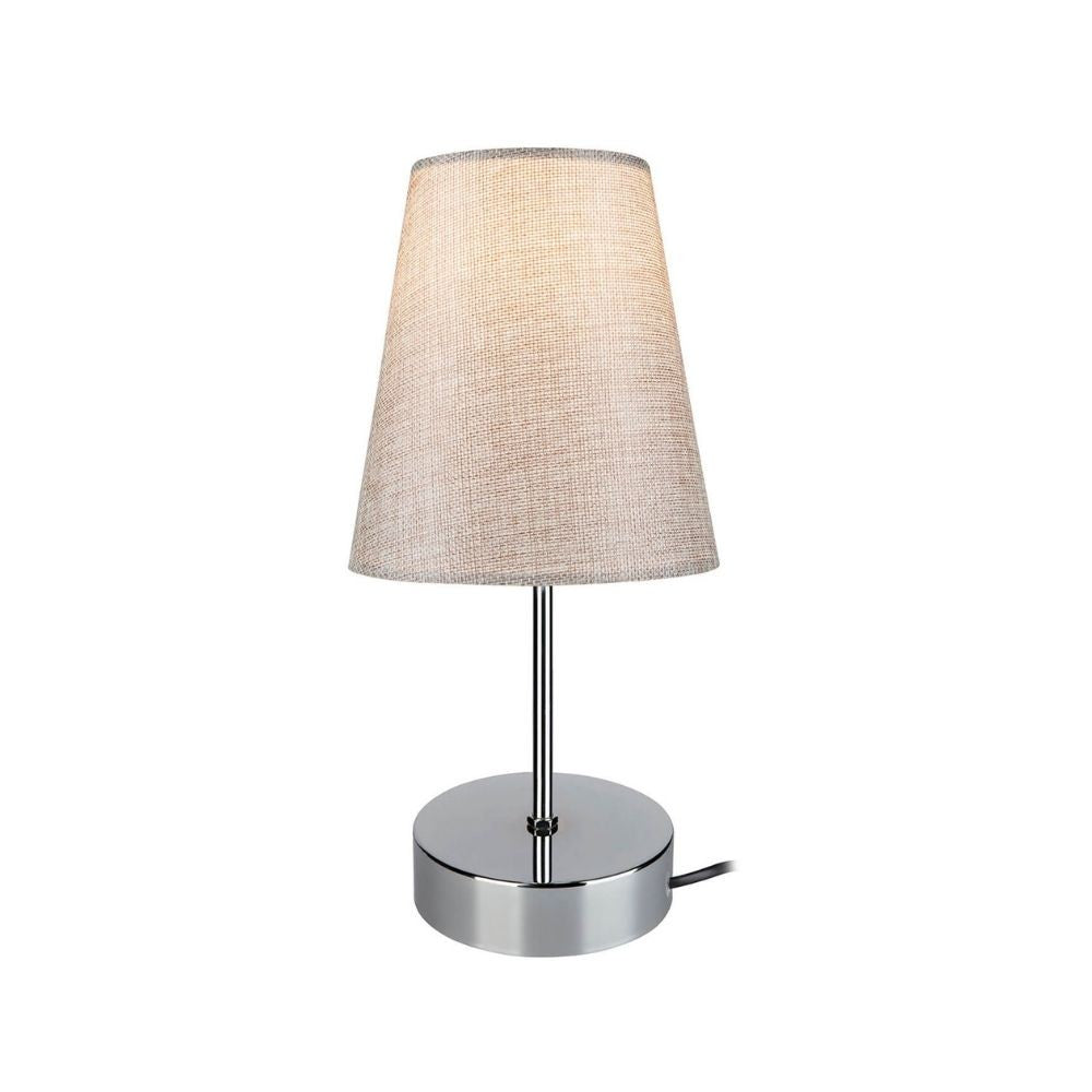 Lampe de table chrome beige Estelya AZ1068