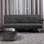 Divano click-clack con funzione letto colore grigio scuro 168x83x75.5H Daynora