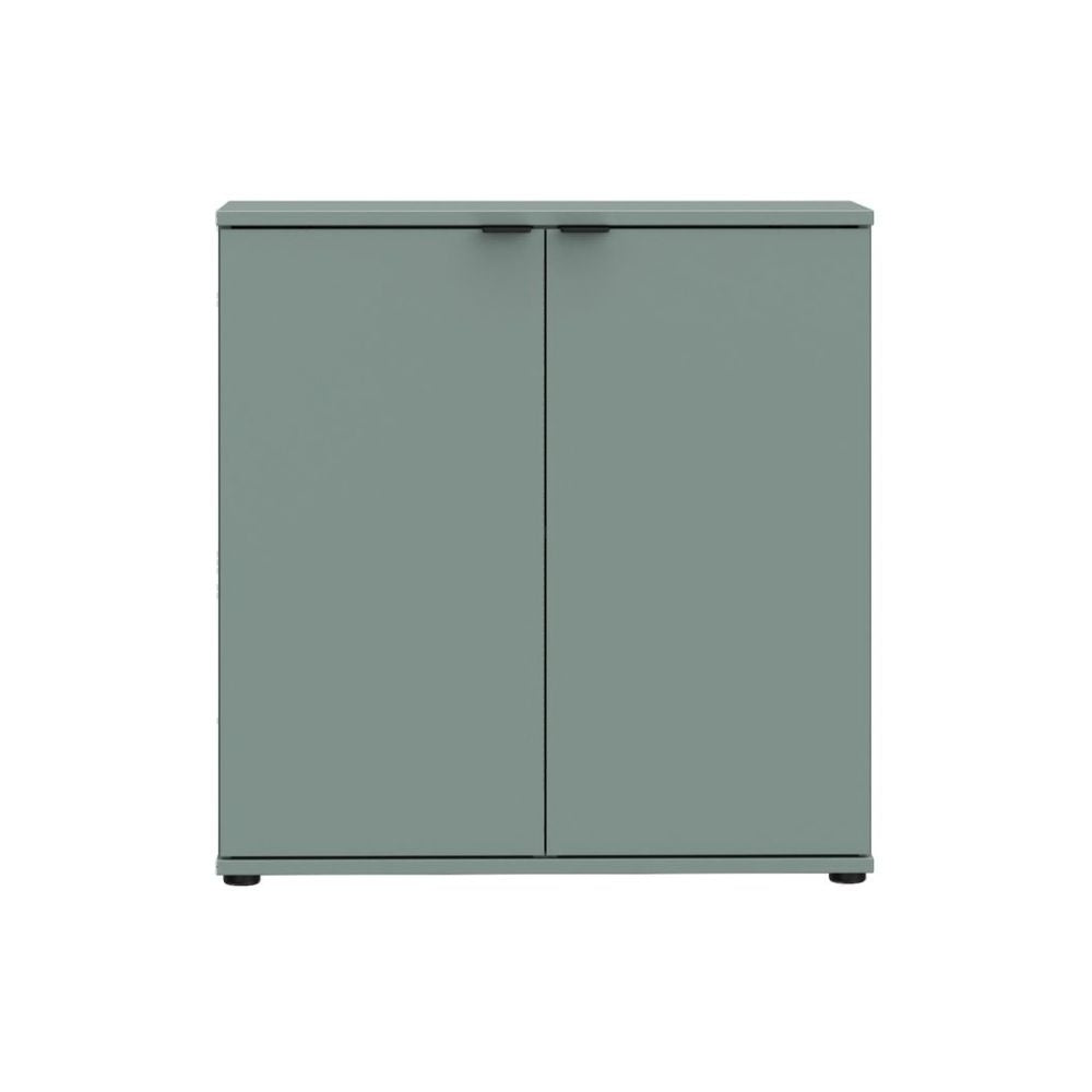 GNMK221-U59 MEHRZWECK-UNTERSCHRANK SEGNO MIT ZWEI TÜREN, SALBEIGRÜN, L80CM