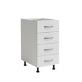 Cassettiera cucina 4 cassetti 40x59x82H colore bianco frassinato