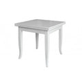 Tavolo quadrato allungabile Verona bianco 90x90