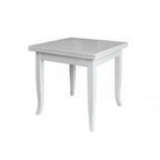 Tavolo quadrato allungabile Verona bianco 90x90