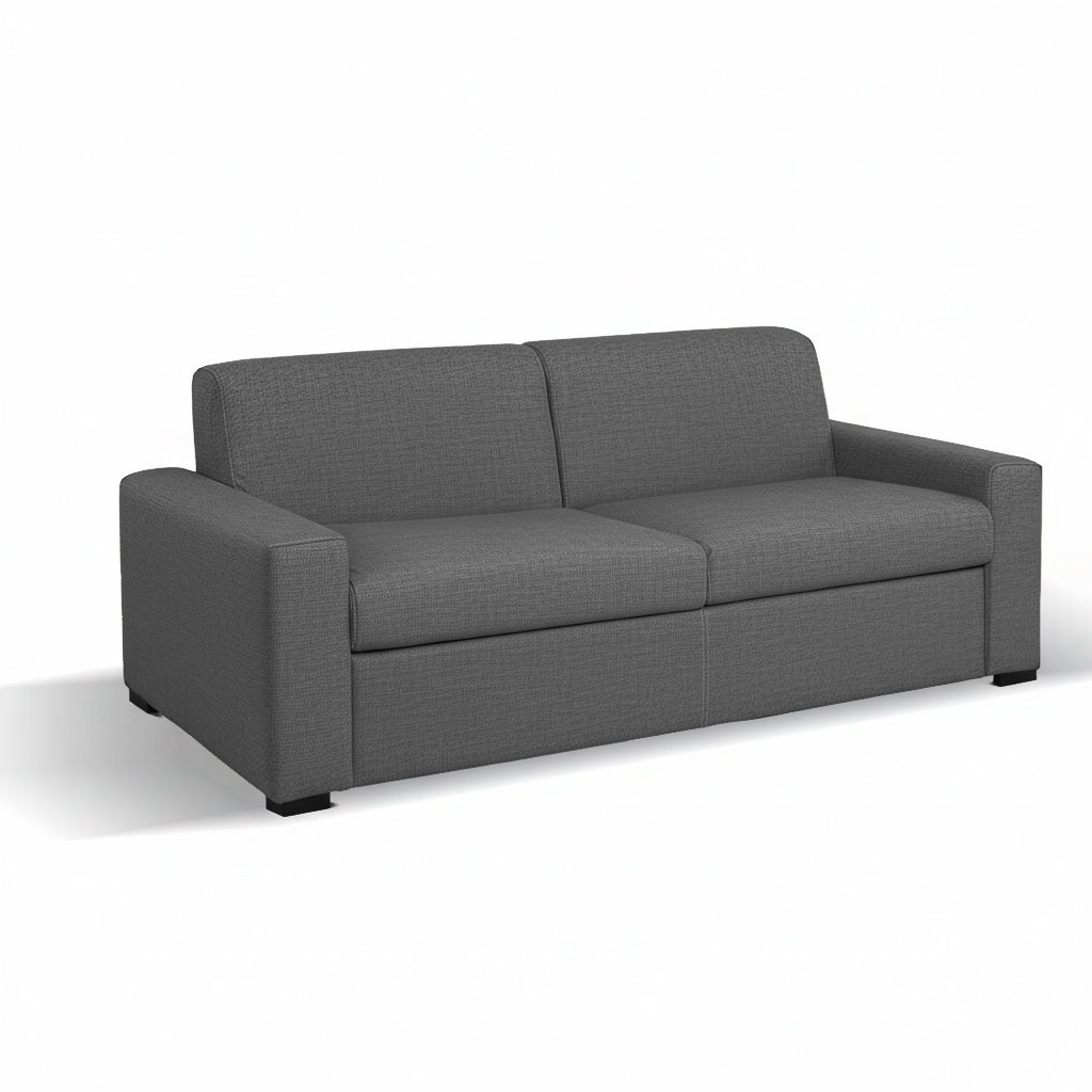 Divano letto 3 posti tessuto Queens colore cenere 200x98x86h Flash