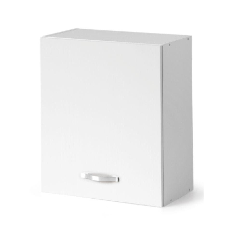 Meuble haut égouttoir 60 cm avec porte coloris blanc frêne 60x32x72H cm