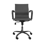 Poltrona ufficio con schienale ergonomico e ruote colore grigio H91 Nuvia