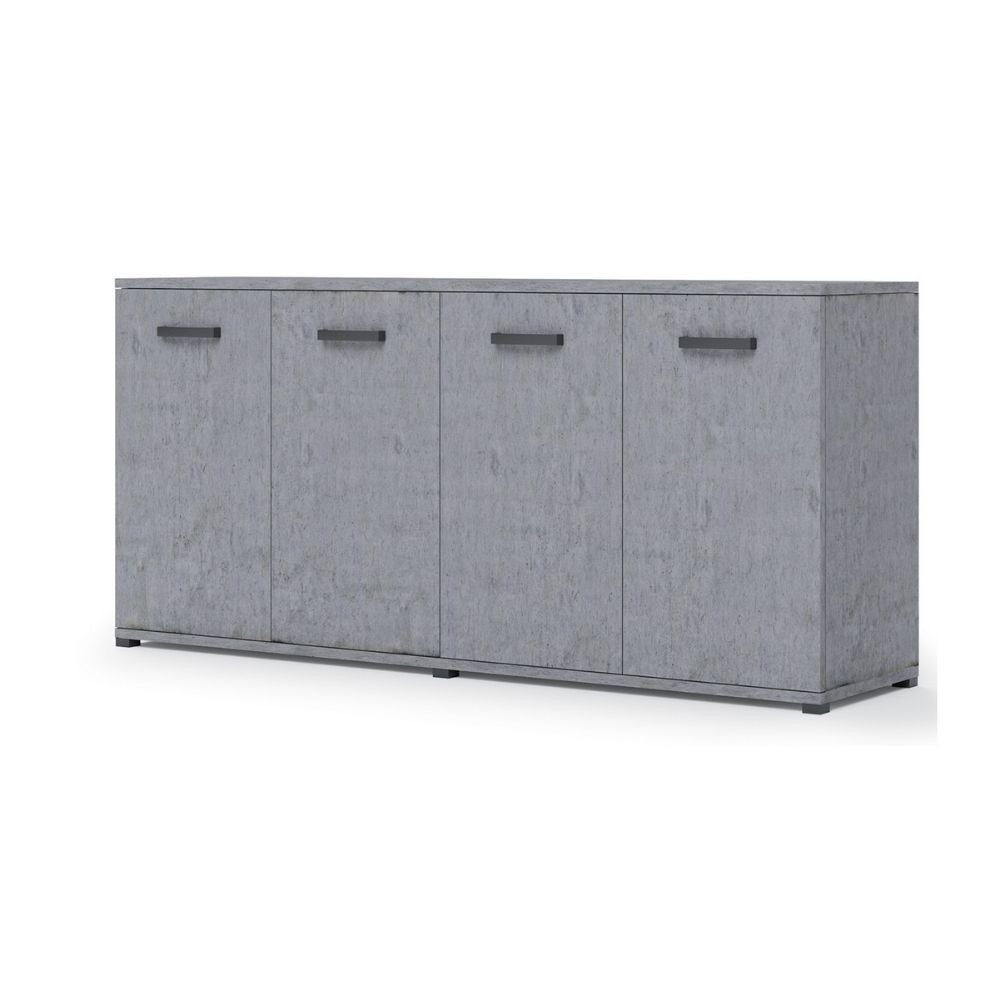 Multiuso Viareggio 180 cm 4 ante Cemento
