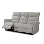 Divano recliner 3 posti elettrico in tessuto grigio 186 cm Softwave