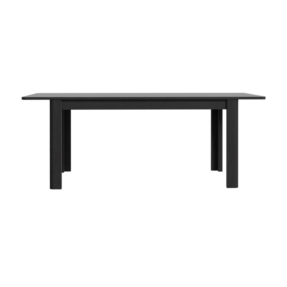 Tavolo rettangolare allungabile 160/206 cm con allunga centrale colore nero Mono