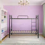 Letto a castello con reti incluse in metallo colore nero - Wind