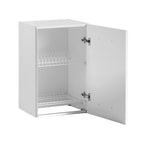 Meuble haut égouttoir 60 cm avec porte coloris orme 60x32x72H cm