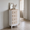 Mobile multiuso 4 cassetti shabby chic 41x34xH84 cm Norimberga
