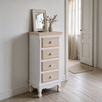 Mobile multiuso 4 cassetti shabby chic 41x34xH84 cm Norimberga