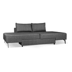 Modulares 3-Sitzer-Schlafsofa mit ausziehbarer Chaise Longue grau 290x75H cm - Armada