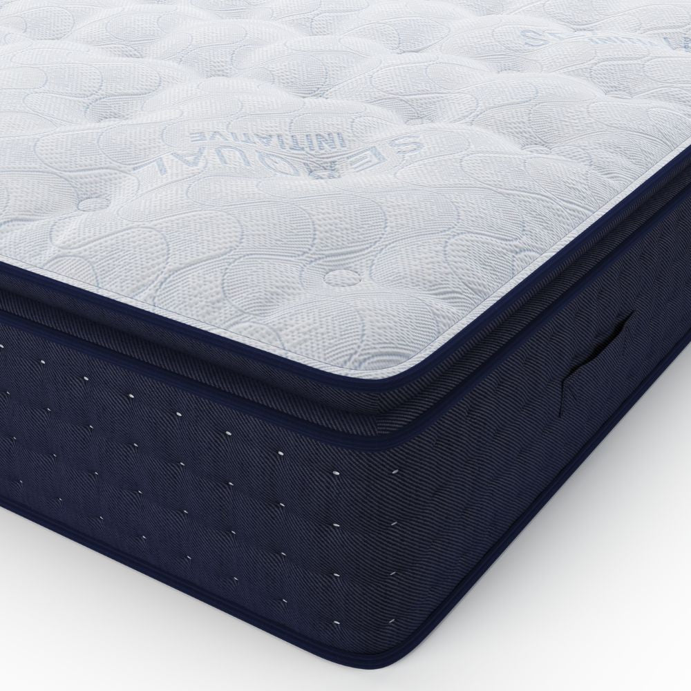 Doppelbettmatratze aus Taschenfedern und Memoryschaum 160x190x33H cm - Maripo