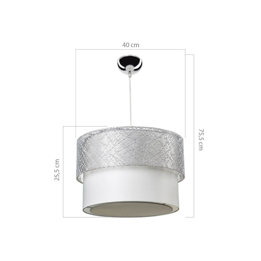 Suspension 70 cm en tissu gris - Polo