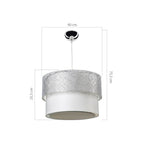 Suspension 70 cm en tissu gris - Polo