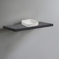 Meuble sous-vasque anthracite 120x47 cm avec vasque à poser blanche