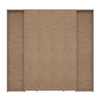 Armadio 4 ante rovere e nero con ante scorrevoli e battenti 200x61x190H Teodoro