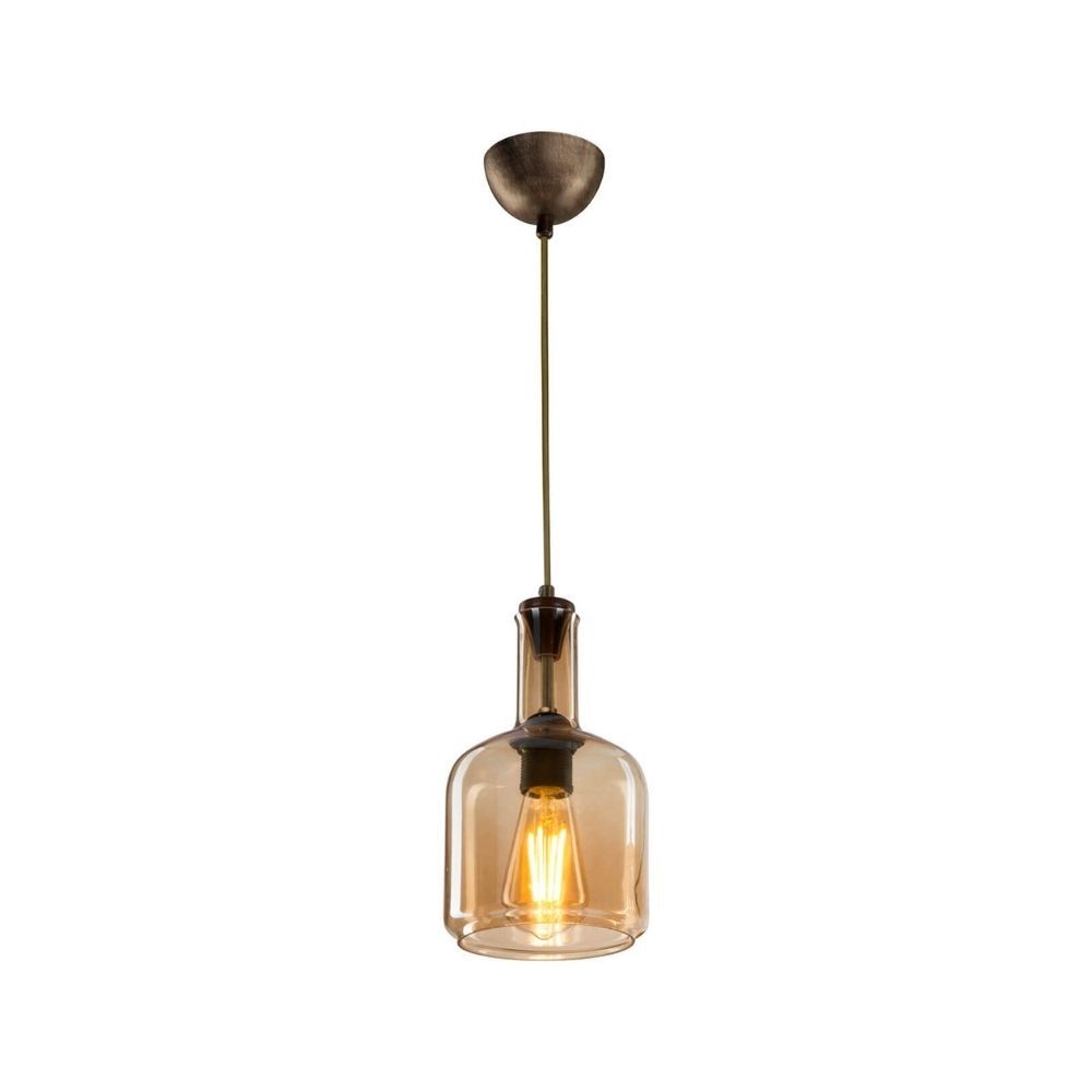 Suspension 70h avec diffuseur en verre fumé Boston