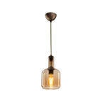 Suspension 70h avec diffuseur en verre fumé Boston