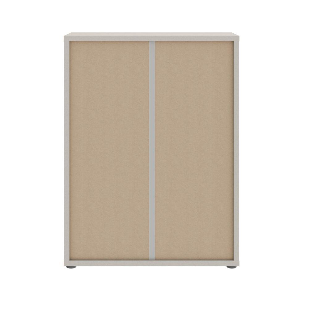 Meuble polyvalent 2 portes coloris cachemire 74,5x35x99 Medea