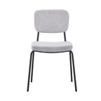 Set 4 sedie imbottite colore grigio chiaro 44x55x83H Juno