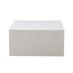 Tavolino da salotto quadrato colore bianco 80x40H cm - Leila