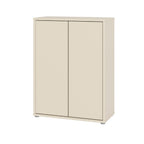 Meuble polyvalent 2 portes coloris cachemire 74,5x35x99 Medea