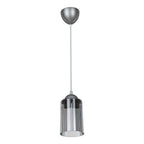 Lampada da soffitto con paralume cilindrico in plastica fumè - Optical ASZ1027