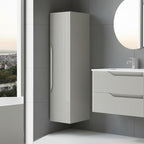 Colonna bagno sospesa colore cashmere con effetto cannettato 35x27x120H - Gaper