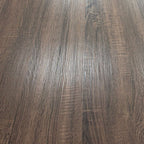 Fester Tisch mit Platte aus antikem Eichenholz und schwarzen Metallbeinen 180x90x76H Ronan