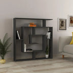 Libreria con 9 ripiani 125x22x129 colore antracite Labirent