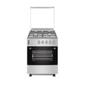 Cuisinière à gaz 50x80h cm en acier inoxydable avec four classe A - Flora 60