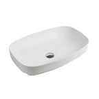 Vasque à poser 1 bac en céramique 60x38 coloris blanc brillant LAV43560