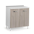 Base cucina con due ante colore olmo 80x50x85H cm
