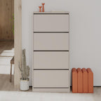 Scarpiera con quattro ante a ribalta colore light mocha 73x154,5H cm - SHC54