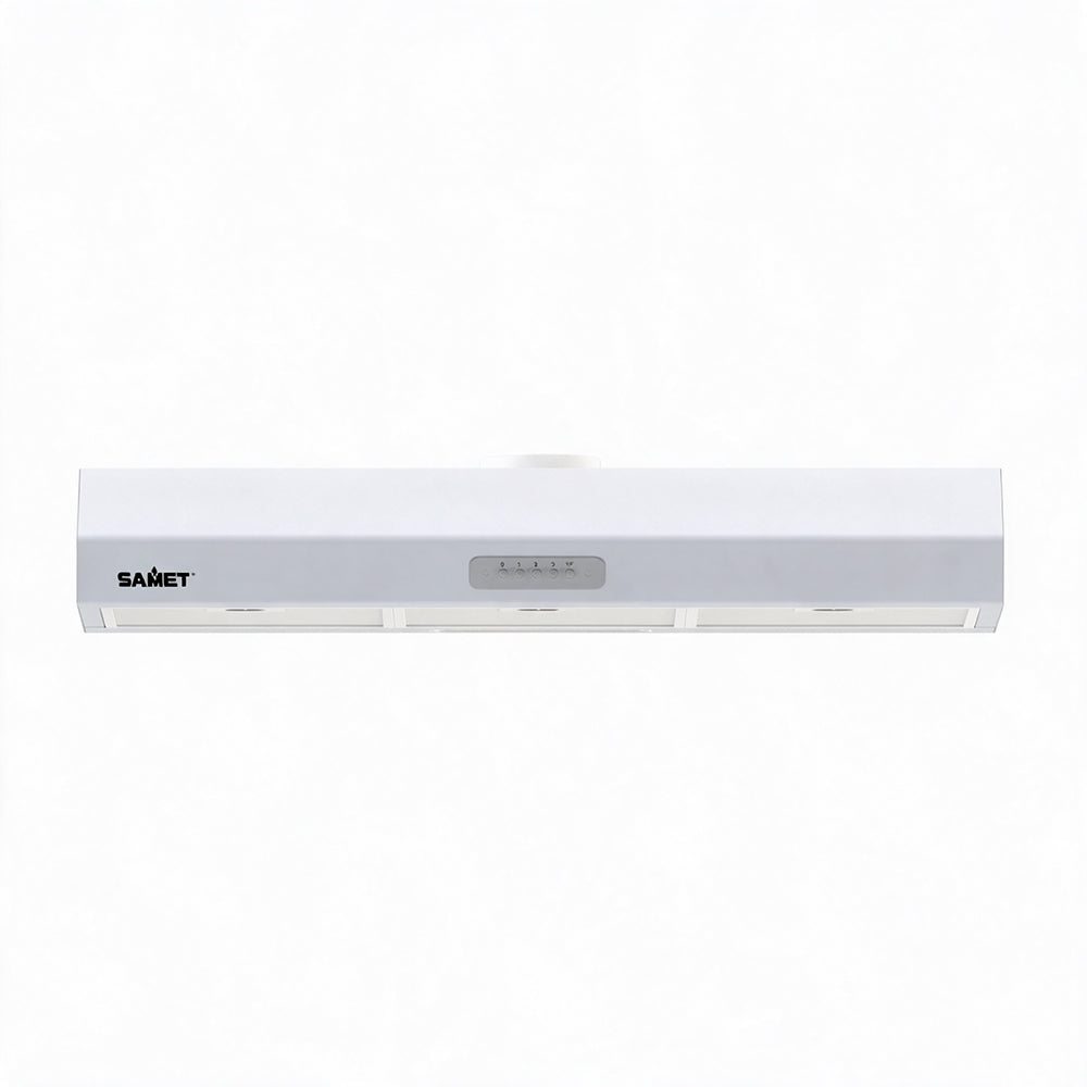 Cappa sottopensile 90cm con 3 livelli potenza colore bianco - Tornado Samet