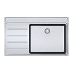 Lavello 1 vasca gocciolatoio sinistro 86x52 cm. inox satinato Franke FSX211