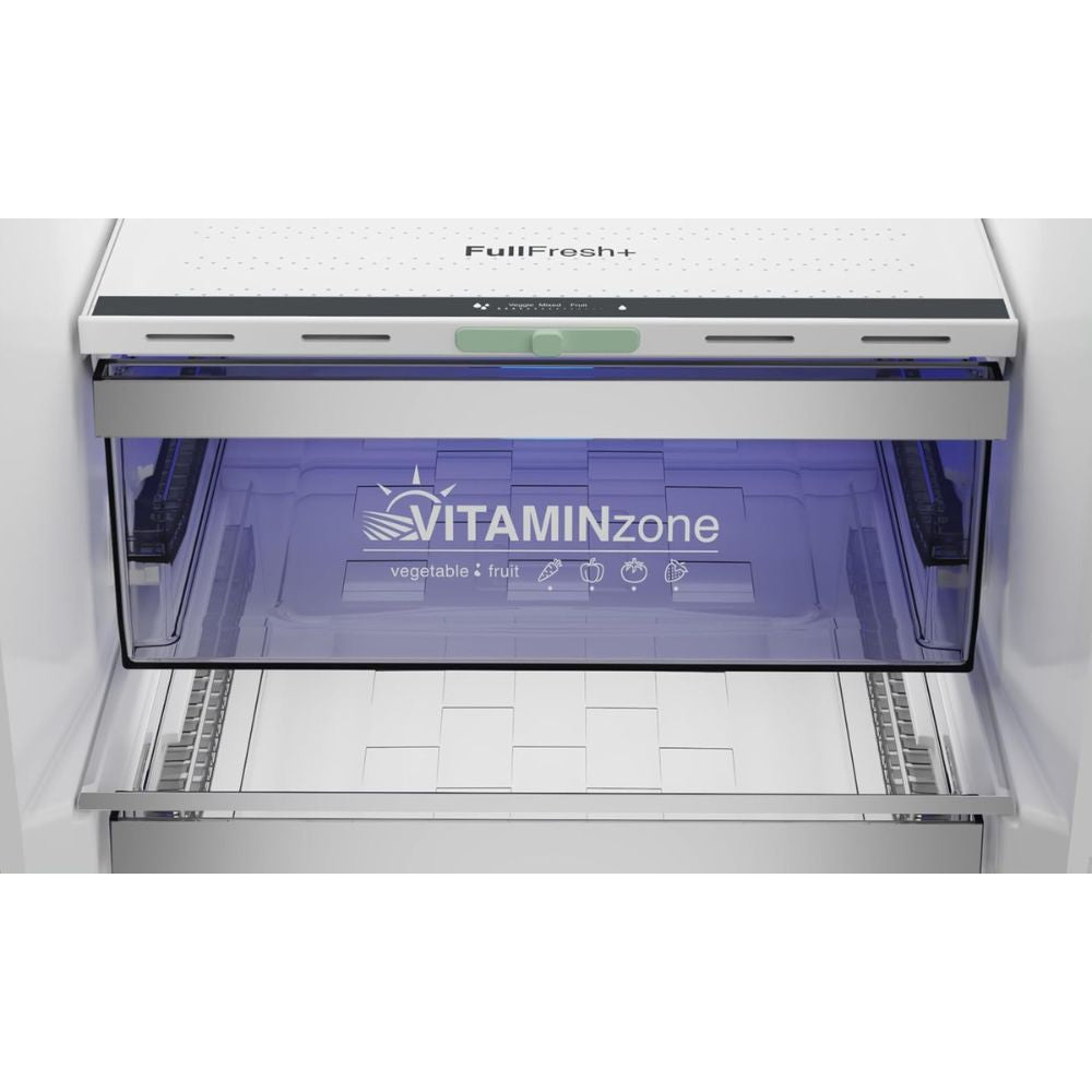 Kühl-Gefrier-Kombination, freistehend, Total No Frost, 355 L, Dark Inox - Grundig GKPN66940LXRW