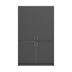 Cuisine escamotable compacte avec électroménager couleur anthracite 125x62x208H - Fold Evolution