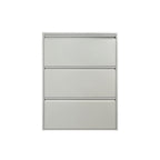 Scarpiera in metallo 3 ante colore grigio 80x14x103.2 cm Slim Emy
