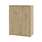 Meuble polyvalent 2 portes couleur chêne 74,5x35x99 Medea