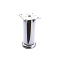 Piede metallo cromato h 20 diametro 5,1