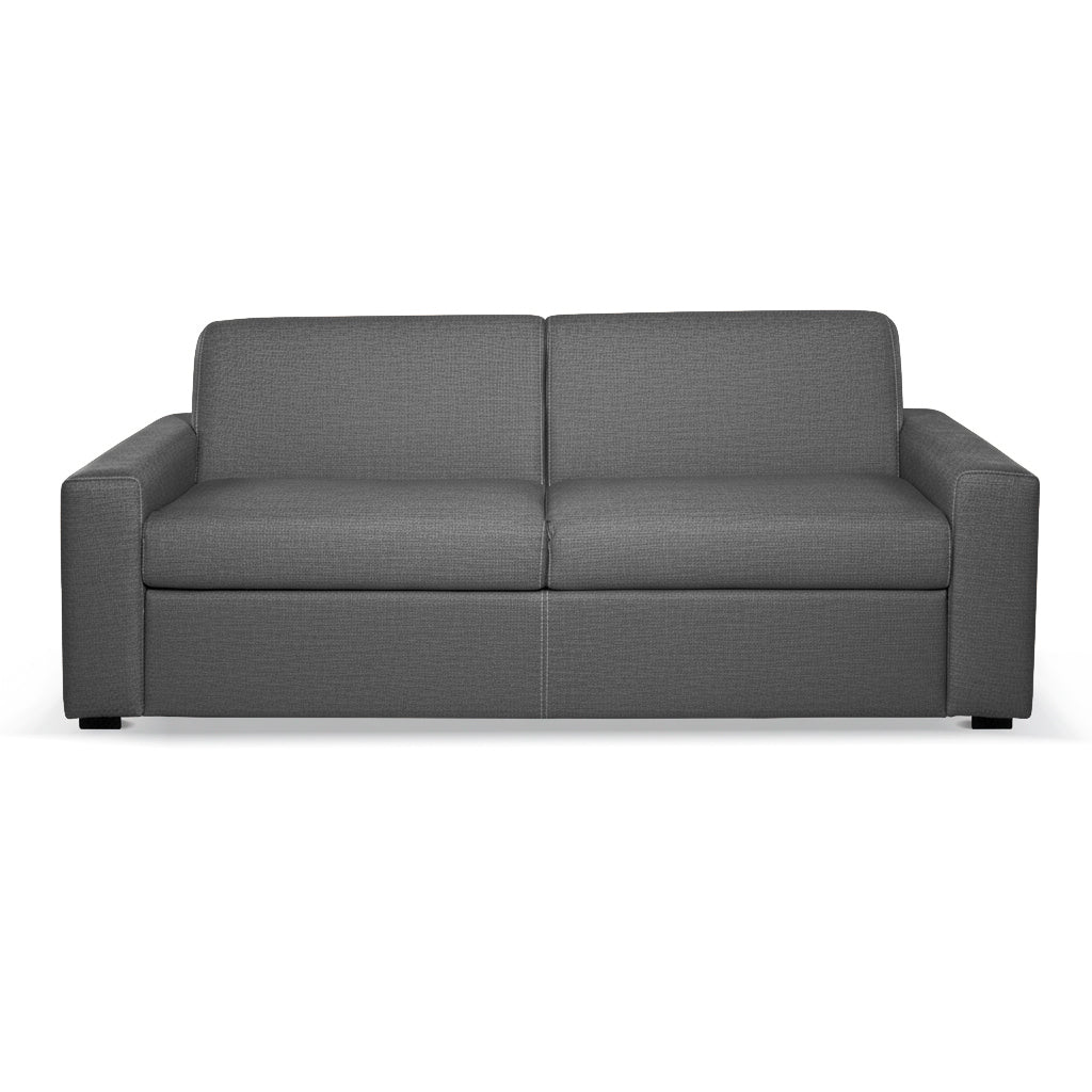 Divano letto 3 posti tessuto Queens colore cenere 200x98x86h Flash