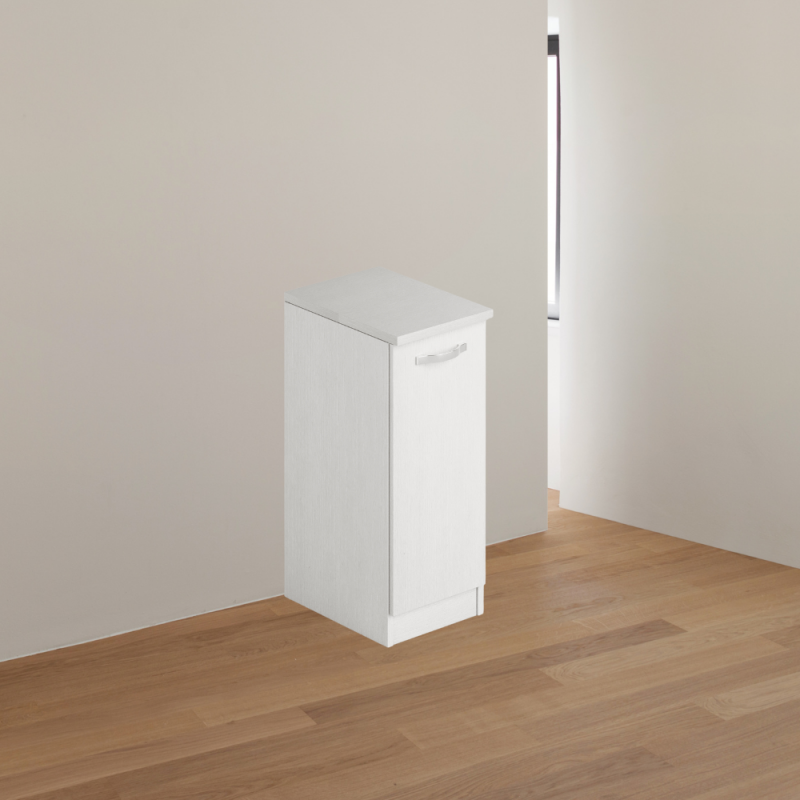 Mobile bagno con 1 anta colore bianco frassinato 36x50x85,5H cm