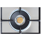 Piano cottura Bertazzoni P905CPROX a gas 90 cm. 5 zone dual wok centrale inox