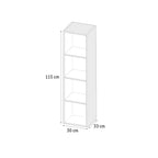 Colonna bagno sospesa 1 anta 115 cm colore grigio granito Remix